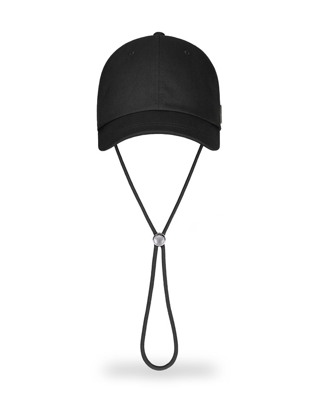 바잘 [바잘] VA 스터드 사파리 볼캡 블랙 착용컷