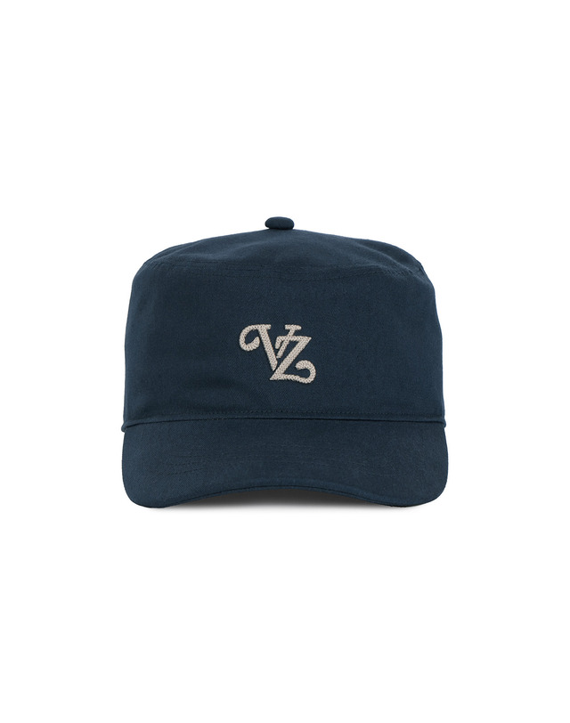 바잘 [바잘] 리프 VZ 모노그램 트윌 필박스 캡 네이비 착용컷