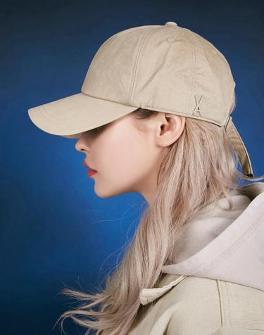 [NCT 도영 정은지 장나라 착용] [바잘] OG 핏 오버핏 워싱 볼캡 베이지