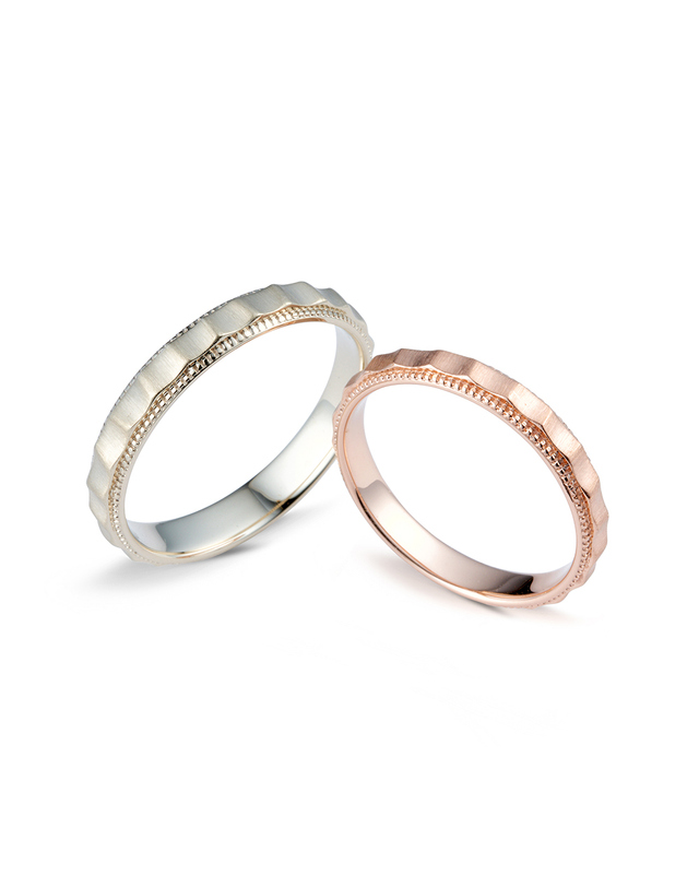 미꼬 제노 웨딩밴드 커플링 여성 착용컷