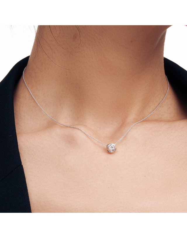 미꼬 솔리스트 1부 다이아몬드 목걸이0.1ct SI2 착용컷