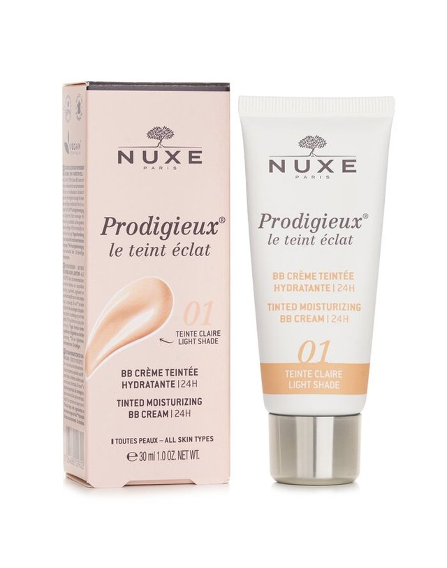 눅스 눅스 뗑 에끌라 프로디쥬 모이스처라이징 틴티드 크림 틴트 에클랫 프로디유 틴티드 모이스처라이징 비비크림 # 01 라이트 30ml 착용컷