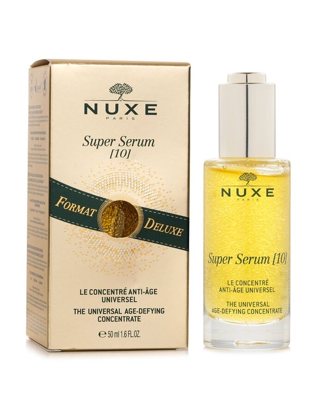 눅스 눅스 슈퍼 세럼 유니버셜 에이지 디파잉 컨센트레이트 디럭스 50ml 착용컷