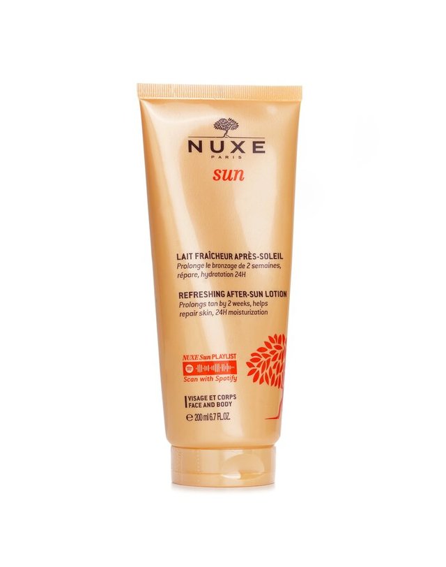 눅스 눅스 눅스 썬 눅스 썬 리프레싱 애프터썬 로션 포 페이스 바디 200ml 착용컷