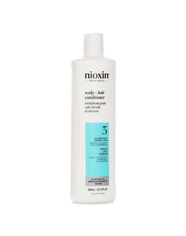 니옥신 니옥신 시스템 3 테라피 컨디셔너 염모, 가벼운 가늘어짐, 컬러 세이프 500ml 착용컷