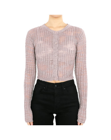 23 F/W 아크네스튜디오 여성 와이드 립 가디건(그레이) A60434 AS3