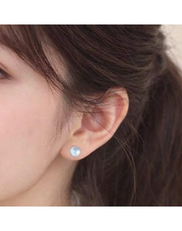 메종드쉬 메종드쉬 귀걸이 청순 블루 아쿠아마린 피어싱 BCE004 착용컷
