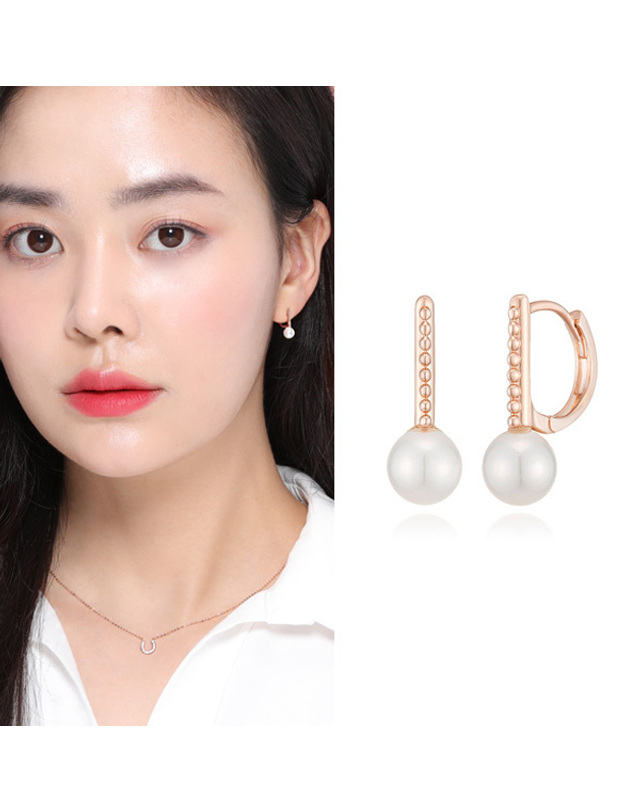메종드쉬 메종드쉬 14K 골드 금 귀걸이 원터치 링 커팅 스틱 착용컷