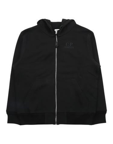CP컴퍼니 남성 자수 로고 다이애그널 후드 집업 자켓(블랙) 20CMSS025A 005086W 999