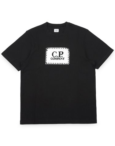 CP컴퍼니 남성 라벨 로고 프린팅 반팔(블랙) RCCMTS723A 005100W 999