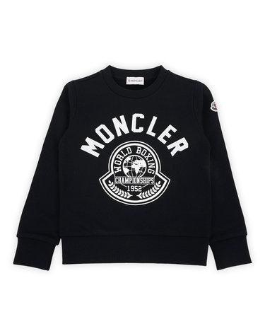 23 F/W 몽클레어 키즈 레터링 와펜 로고 맨투맨(네이비) 8G00002 899PS 778 8,10A