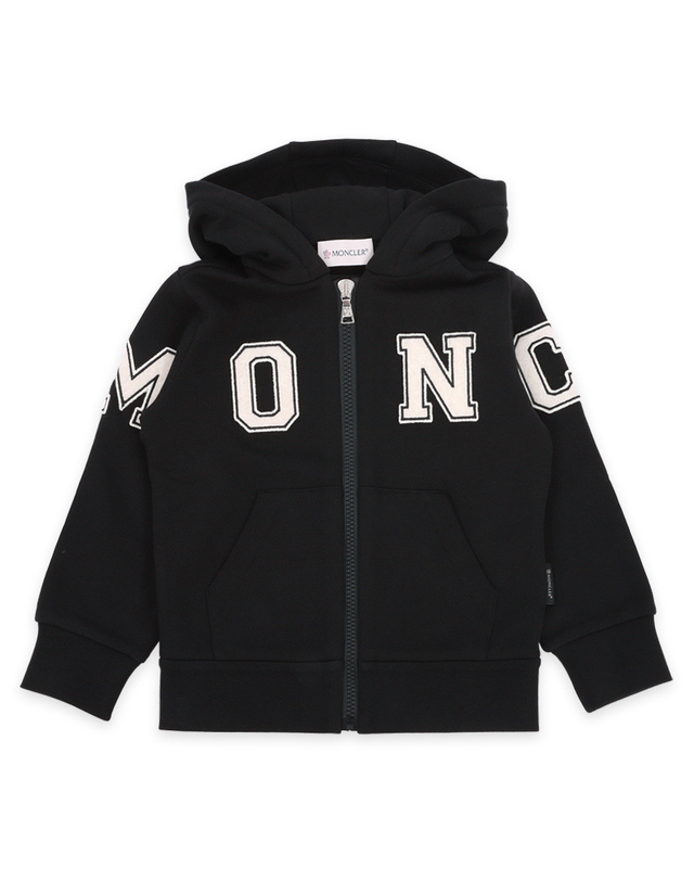 몽클레어 23 F/W 몽클레어 키즈 레터링 후드 집업 자켓(블랙) 8G00004 899PS 999 8,10A 착용컷