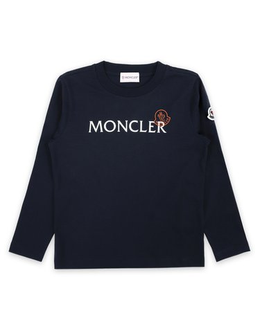몽클레어 키즈 레터링 로고 프린팅 긴팔(네이비) 8D00004 89AFV 778 8,10A