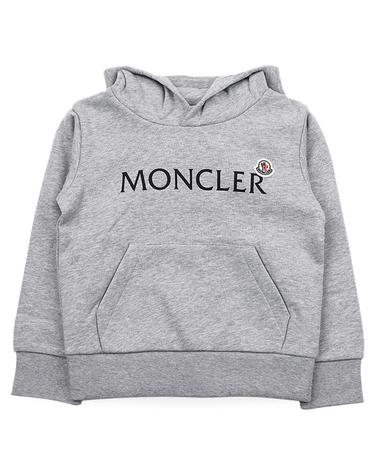 몽클레어 키즈 로고 레터링 와펜 후드 맨투맨(그레이) 8G00017 899PS 980 12,14A (성인착용가능)
