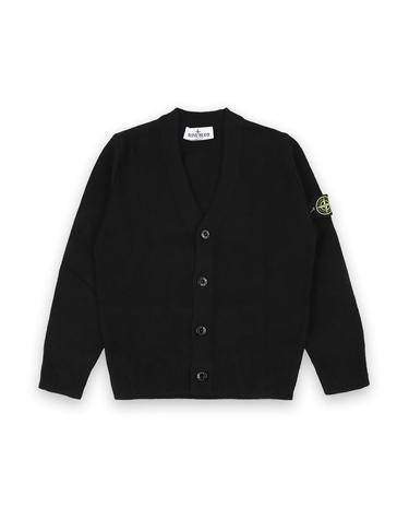 스톤 키즈 와펜 패치 V넥 가디건(블랙) K2S16 5100001 S00M1 V0029