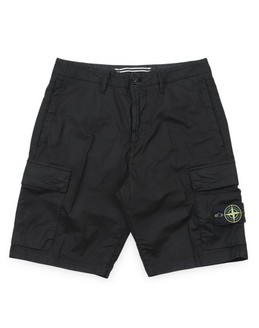 스톤 남성 와펜 패치 카고 숏팬츠(블랙) L1S15 L100020 S0003 V0029