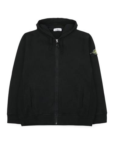 스톤 남성 와펜 패치 코튼 후드 집업 자켓(블랙) L2S15 6100067 S0A20 V0029