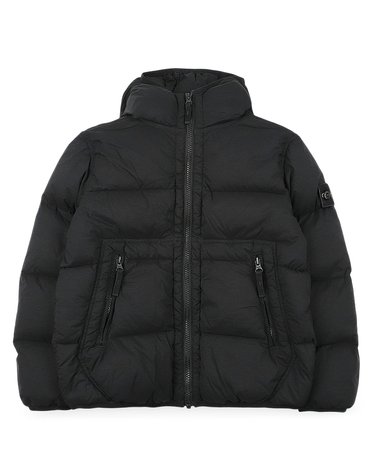 스톤 키즈 와펜 패치 후드 숏패딩 자켓(블랙) L2S16 4100004 S0028 V0029