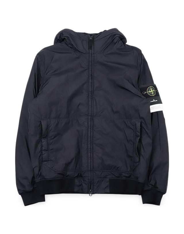 스톤아일랜드 스톤 남성 와펜 크링클랩스 NY 후드 자켓(네이비) L1S15 4100110 S0A23 V0020 착용컷