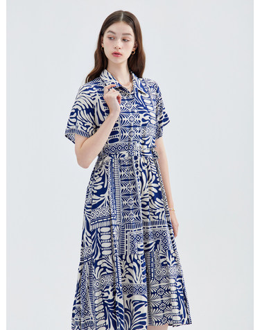마레 에스닉 셔츠 원피스 KOOPP529 (2colors)