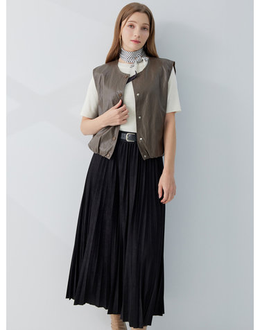 페이크 레더 스카프 세트 베스트 KOVTP906 (2colors)