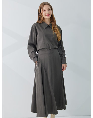 투웨이 블라우스 스커트 세트 KOOPP907 (2colors)