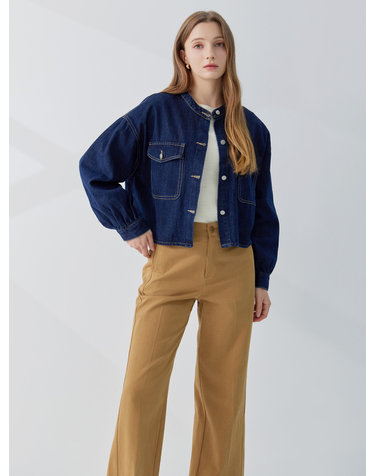 어반 밴딩 셔링 데님 자켓 KOJKP907 (1colors)
