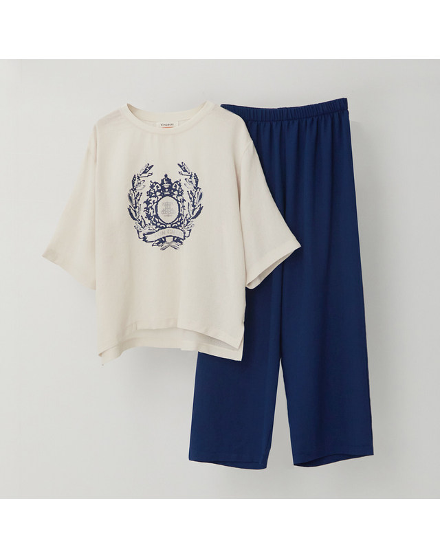 카인드베리 쿨 크러쉬 레이온 블라우스 팬츠 셋업 KOOPP558 (2colors) 착용컷