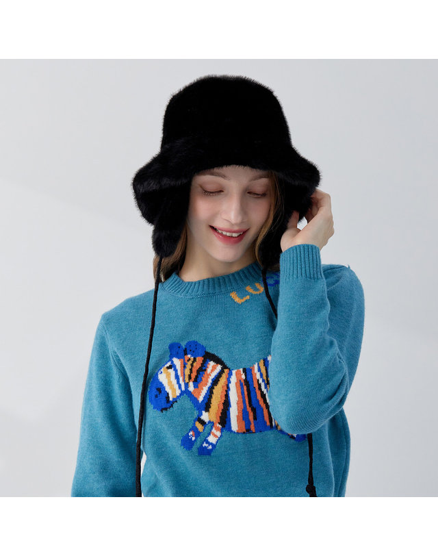 카인드베리 귀달이 방한 버킷햇 털모자 KOAPPB01 (3colors) 착용컷