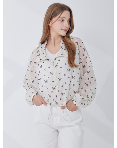 포니 도트 바람막이 점퍼 KOJPQ701 (2colors)