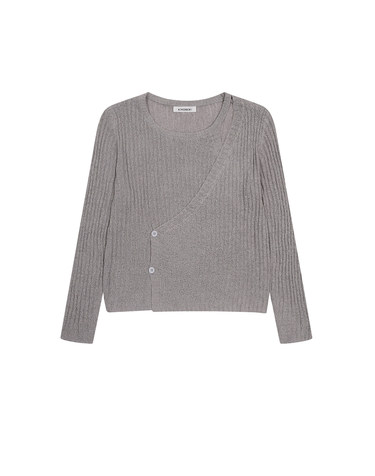 트임 랩 골지 긴소매 니트 KOKTQ706 (3colors)