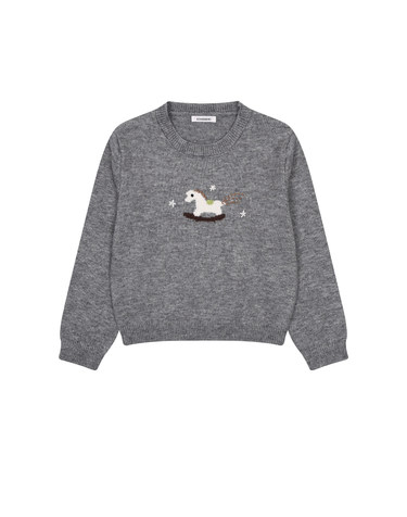 홀스 라운드 니트 풀오버 KOKTQ909 (2colors)