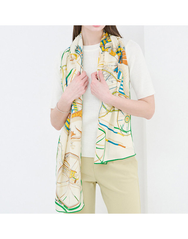 카인드베리 데일리 프린트 스카프 KOACQ301 (4colors) 착용컷
