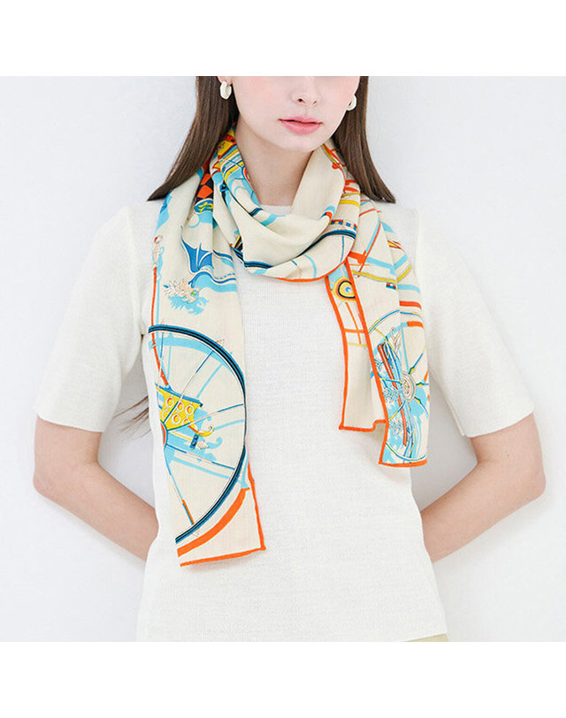 카인드베리 데일리 프린트 스카프 KOACQ301 (4colors) 착용컷