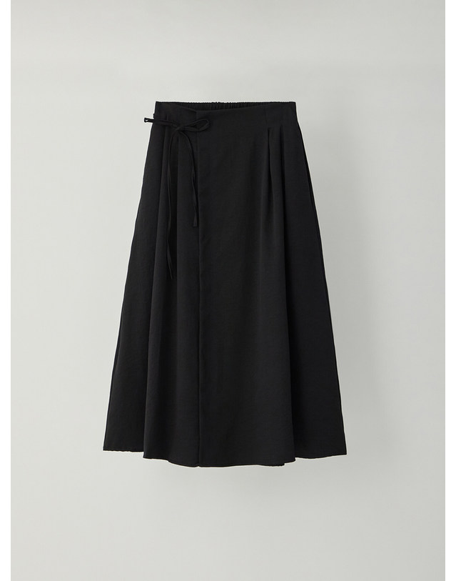 카인드베리 랩 플레어 밴딩 스커트 KOSKQ203 (2colors) 착용컷