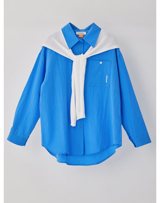 카인드베리 어부바 니트숄 세트 셔츠 KOBLQ217 (2colors) 착용컷