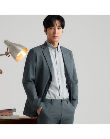 [24SS] 남성 스트레치 가먼트워싱 셋업 자켓 MCJKO232_BL