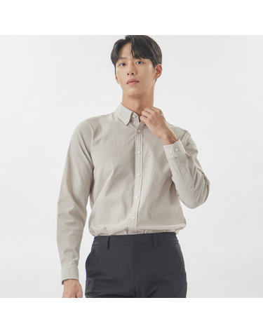 [24SS] 남성 시어서커 잔체크 셔츠 MCWSO204_BE