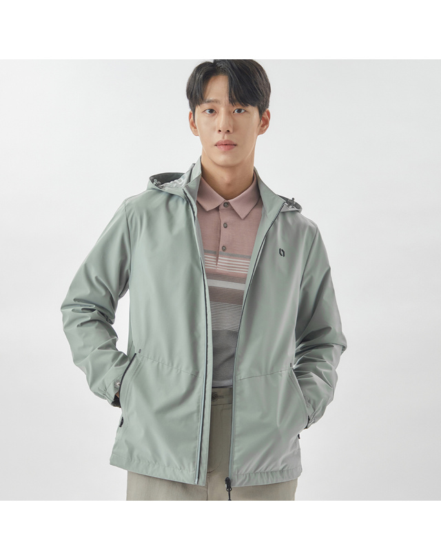 라이프로그 [24SS] 남성 후드 탈착 방수점퍼 MSJPO262_GE 착용컷