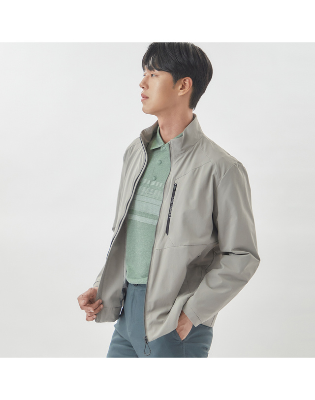 라이프로그 [24SS] 남성 포켓 포인트 풀 라이닝 점퍼 MSJPO261_BE 착용컷
