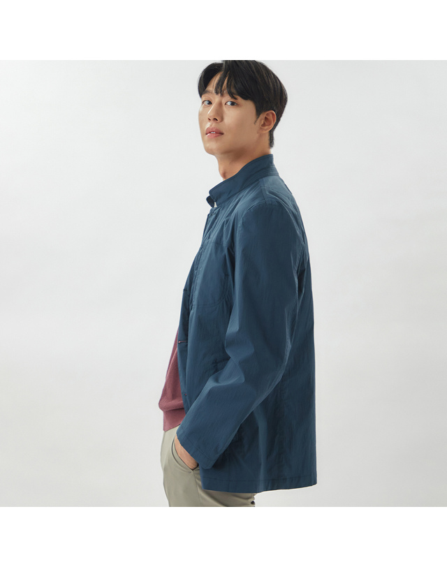 라이프로그 [24SS] 남성 스트레치 메쉬안감 사파리 점퍼 MCJPO304_TB 착용컷
