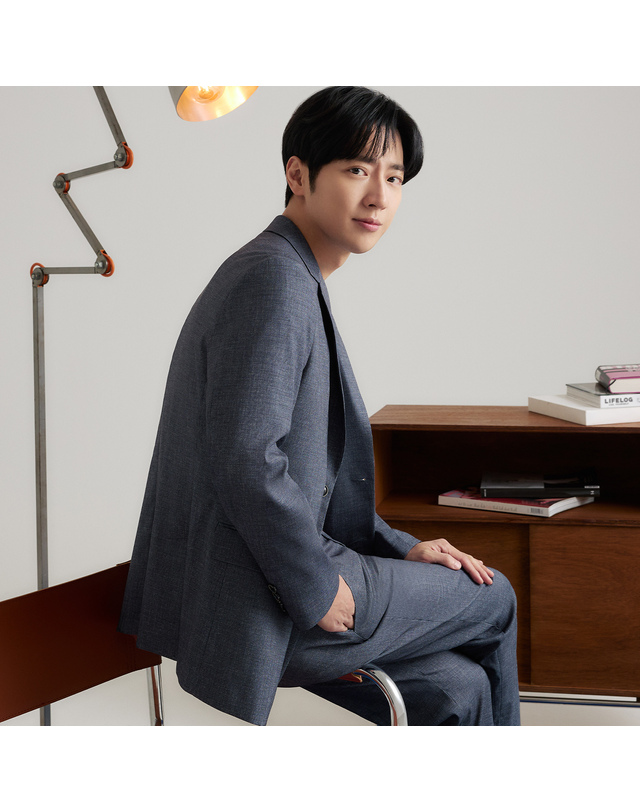 라이프로그 스트레치 뒤밴딩 셋업 팬츠 MCPTO332_NA 착용컷