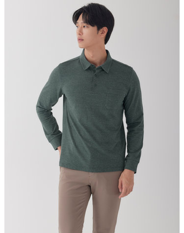 남성 가슴포켓 베이직 카라 티셔츠 MCTSO901