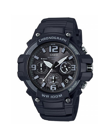 CASIO 카시오 MCW-100H-1A3 우레탄밴드 알람 군인시계