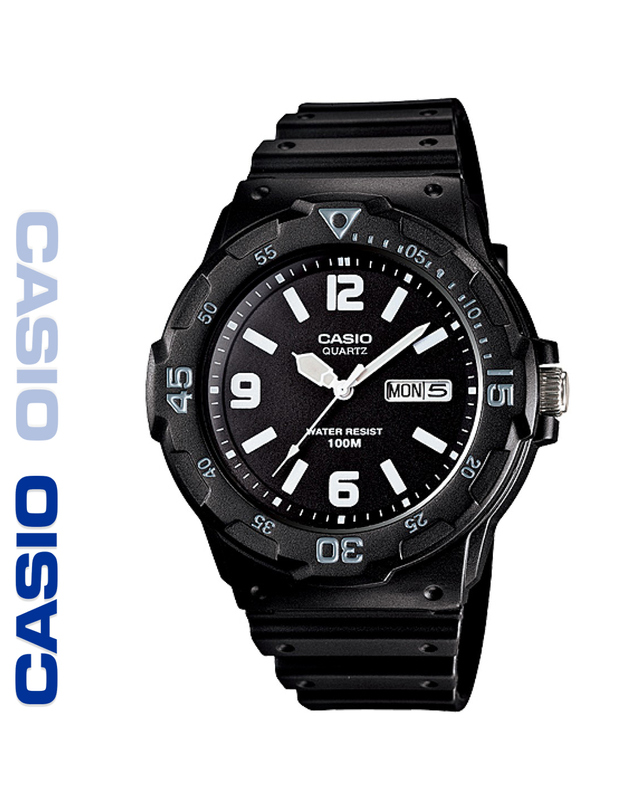 카시오 CASIO 카시오 MRW-200H-1B2 우레탄 빈티지 수능시계 착용컷