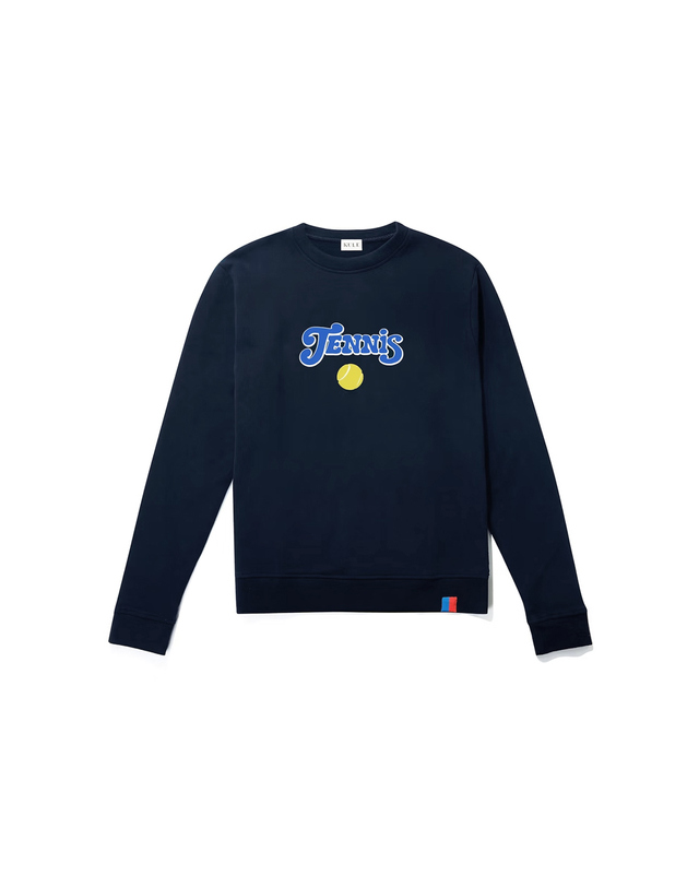 큘 더 롤리 테니스 맨투맨 네이비 SWS01S4 NAVY 착용컷
