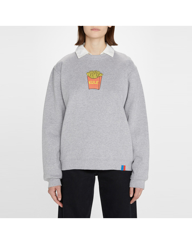 큘 더 롤리 큘 프라이 맨투맨 SWS01S4 HEATHER GREY 착용컷