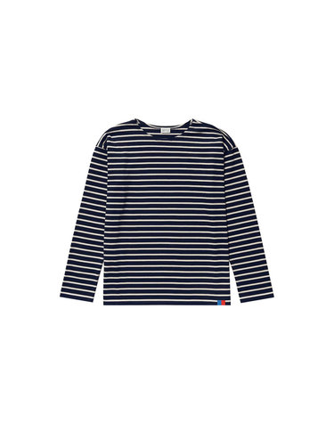 모던 롱 스트라이프 티셔츠 네이비/크림 ML01 NAVY/CREAM