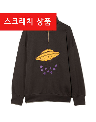 스크래치 키즈 UFO 자수 반집업 블랙 2212014 099
