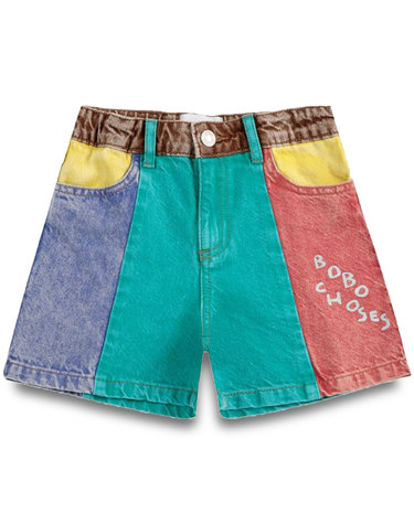 25SS 키즈 컬러 블록 데님 숏팬츠 B125AC065 991